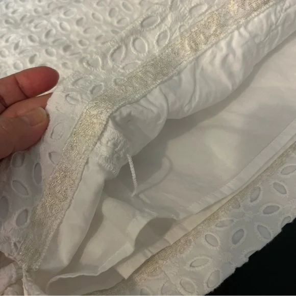 Lilly Pulitzer Melani eyelet Shift Dress 100% Cotton fully lined white Size 10 - Picture 10 of 15